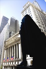 USA, New York, New York City, Manhattan  The New York Stock Exchange building in Broad Street
