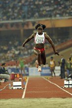 India, Delhi, 2010 Commonwealth games  Track events  Womens triple jump.