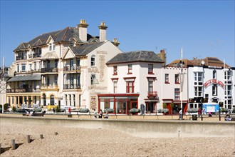 England, West Sussex, Bognor Regis, The Royal Hotel Bar and Restaurant and other buildings on the