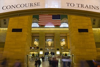 USA, New York, New York City, Manhattan  Grand Central Terminal railway station entrance to the