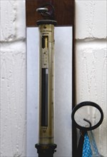 Climate, Weather, Measurements, 19th Century Marine barometer by S & A Calderara at the Bognor