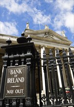 Ireland, County Dublin, Dublin City, The 18th Century Bank Of Ireland building in College Green at