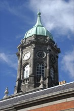 Ireland, Dublin, Dublin Castle. Angled view looking up at the Bedford Tower which dates from 1761