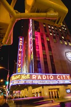 USA, New York, New York City, Manhattan  The Art Deco Radio City Music Hall on 6th Avenue and 50th