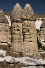 Love Valley.Phallic shaped fairy chimney rock formations in popular valley outside Goreme. Photo :