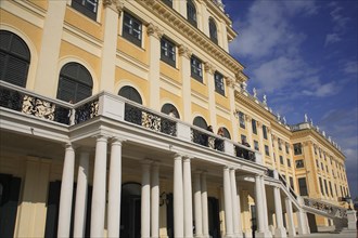 Schonnbrunn Palace part view of exterior facade. Photo: Bennett Dean