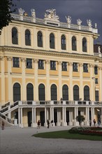 Schonnbrunn Palace part view of exterior facade. Photo : Bennett Dean