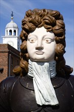 Ships figurehead from HMS Benbow dated 1813 at The Historic Naval Dockyard. Photo : Paul Seheult