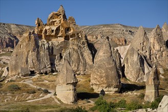 Sword Valley rock formations. The valley got its name because of the appearance of sharpness to the