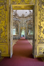 Nymphenburg Palace. Amalienburg The Hall of Mirrors interior of hunting lodge created for Electress
