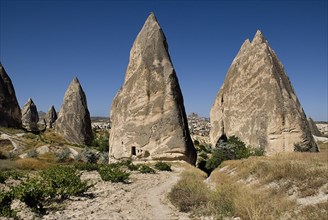 Sword Valley rock formations. The valley got its name because of the appearance of sharp pinnacles
