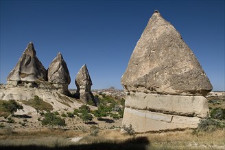 Sword Valley rock formations. The valley got its name because of the appearance of sharp pinnacles