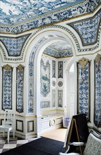 Nymphenburg Palace the Pagodenburg. Interior detail of elegant pavilion for royal relaxation with
