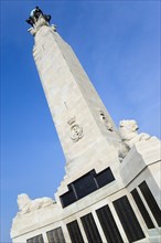 World War One Naval Memorial obelisk on Southsea seafront designed by Sir Robert Lorimer with