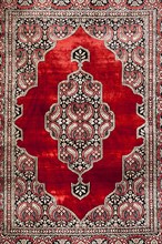 Colourful woven Chinese carpet. Photo: Mel Longhurst