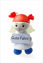 Toy with Gute Fahrt message. Photo: Stephen Rafferty