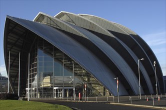 Exterior of the Clyde Auditorium concert venue known as the Armadilo. Photo : Steve Lindridge