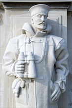 World War Two Naval Memorial on Southsea seafront designed by Sir Edmund Maufe with sculpture by