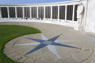 World War Two Naval memorial on Southsea seafront designed by Sir Edmund Maufe with sculpture by