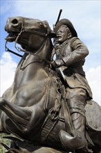 Mexico, Bajio, Zacatecas, Equestrian statue of Mexican Revolutionary leader Pancho Villa at Cerro