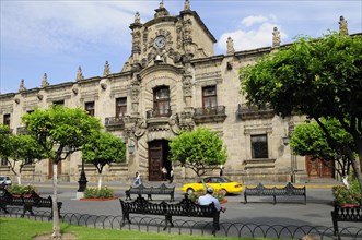 Mexico, Jalisco, Guadalajara, Palacio Gobierno the Government Palace. Exterior facade from Plaza de