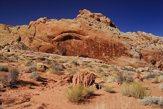 USA, Nevada, Valley of Fire State Park, Rock formations. 
Photo : Hugh Rooney