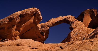USA, Nevada, Valley of Fire State Park, Rock formations. 
Photo : Hugh Rooney