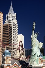 USA, Nevada, Las Vegas, The Strip New York New York hotel and casino exterior. 
Photo : Hugh