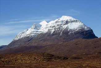 Scotland, West Highlands, Torridon, South east view of Liathach 1055 metres at highest point with