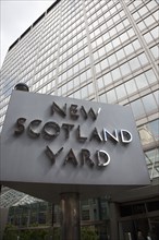 England, London, Westminster. New Scotland Yard building headquarters of the Metropolitan Police