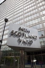 England, London, Westminster. New Scotland Yard building headquarters of the Metropolitan Police