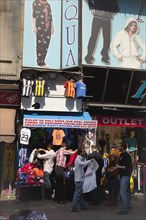 Turkey, Istanbul, Eminonu Shop selling football shirts. 
Photo : Stephen Rafferty