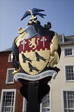 England, West Sussex, Arundel, Town coat of arms. 
Photo : Stephen Rafferty