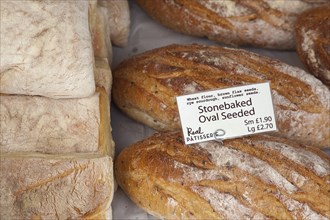 Food, Fresh, Bread, Display of artisan breads in Farmers maket. 
Photo : Stephen Rafferty