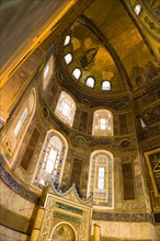 Turkey, Istanbul, Sultanahmet Haghia Sophia Christian mosaic of Virgin Mary and Infant Jesus and