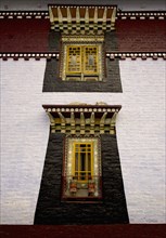 ART IN BUDDHIST MONASTERIES OF SIKKIM INDIA - HAND CRAFTED AND PAINTED WINDOWS