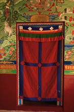 ART IN BUDDHIST MONASTERIES OF SIKKIM INDIA - PAINTED DOOR