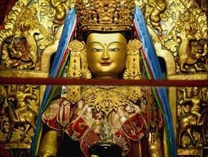 Golden Buddha, Buddhist  Monastery, Sikkim, India