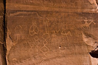 USA, Arizona, Canyon de Chelly, Petroglyphs. 
Photo : Richard Rickard