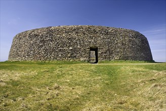 Ireland, County Donegal, Grianan, Grianan of Aileach ring fort circa 1000AD. 
Photo : Hugh Rooney