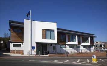 England, East Sussex, Lewes, Exterior of the new Police station. 
Photo : Stephen Rafferty