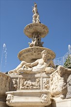 Italy, Sicily, Messina, Piazza Del Duomo Orion Fountain. 
Photo : Mel Longhurst