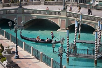USA, Nevada, Las Vegas, Canals at the Venetian. 
Photo : Chris Penn