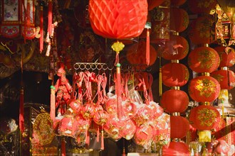 Red Lanterns and Decorations for Chinese New Year.