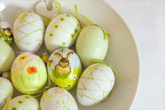 Eggs decorated for Easter.
