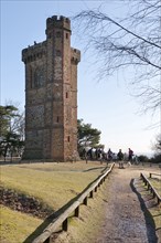 Leith Tower with walkers in mid winter.