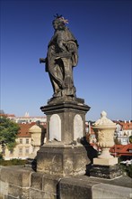 Charles Bridge Statue of St Anthony of Padua.