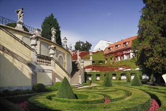 Vrtbov Garden constructed 1720 with Baroque Roman statuary.