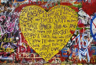 John Lennon Wall Beatles lyrics of In my Life song.