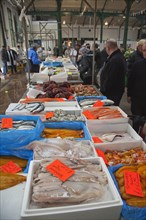 St Georges Market fresh fish display.